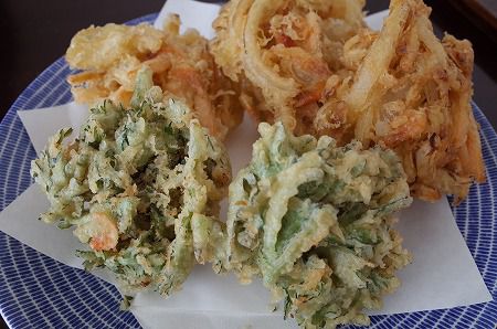 自家栽培春菊天と手打ちうどん~ちまき亭~