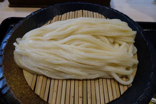 本格手打うどん 大河 @ 鶏そぼろと茄子のつけめん