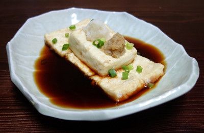 そばつゆを使った揚げ出し豆腐
