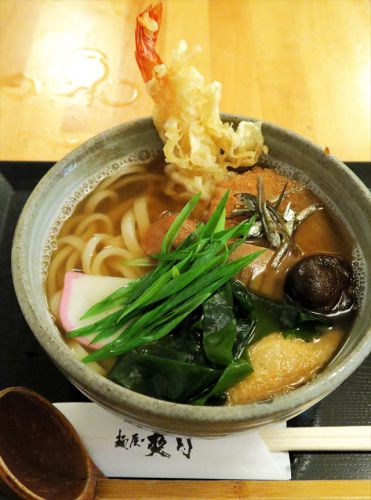 七周年記念メニュー 絵本「うどんのう~やん」から、のっけ盛「きつねうどん」 麺屋・爽月 @ 粉浜 170730
