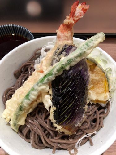 そば 俺のだし in 銀座 海老と野菜天そば