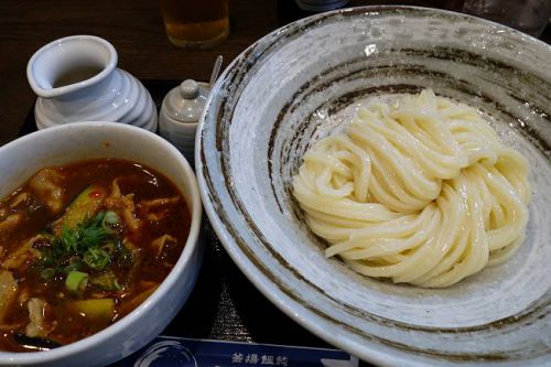 釜揚饂飩 詫間 @ 辛味豚バラつけ麺