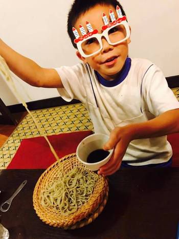 蕎麦屋の息子の誕生会!