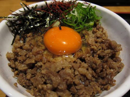うどん居酒屋 江戸堀 @ 和牛粗挽き丼セット
