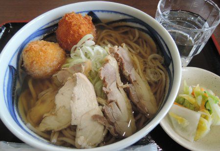 ☆道の駅河北みはらし食堂のピンポン温肉そば ~河北町