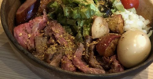 【肉祭り】ハンディクラフトワークスのワイルドなまぜそば!〜埼玉県八潮市