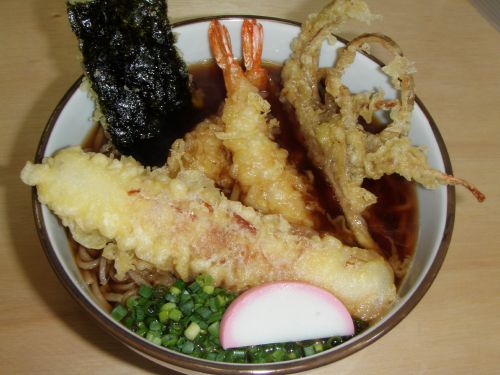 天ぷらそば(温かい)