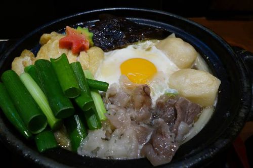 うどん棒 大阪店 @ オリーブ牛の鍋焼きうどん (2017年12月限定)