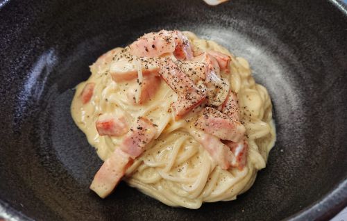 簡単!濃厚!そばのカルボナーラ