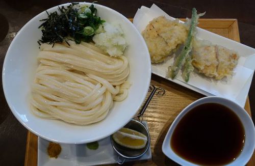 讃岐うどん いってつ @ 淡路鶏のとり天ぶっかけ