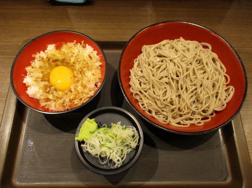 237杯目:富士そば新宿都庁店で朝セット