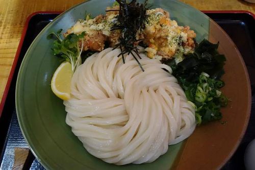 情熱うどん「伊和正」　＠　タルタル竜田揚げぶっかけ 