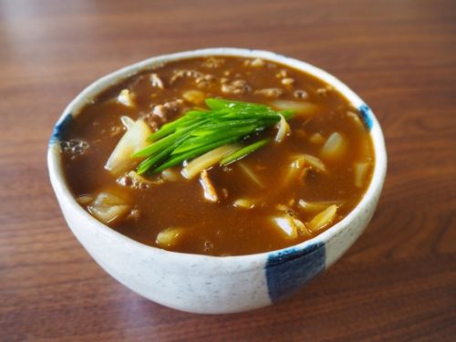 カレーうどんと鮪茶漬け