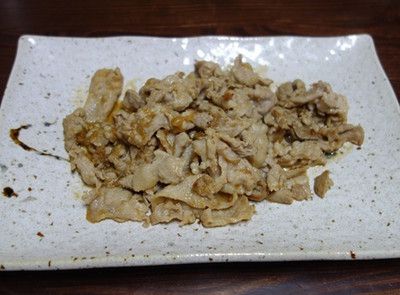 三元豚のそばつゆ生姜焼き(2)