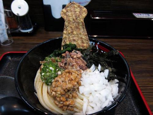極楽うどん Ahー麺 @ 納豆まぜうどん (2018年5月限定)