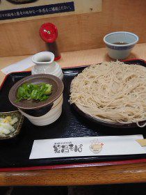 ざるそばとゴマの相性なかなかいいです!