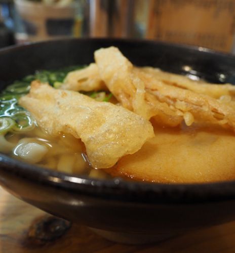 葉隠うどん@博多駅南(福岡市博多区)丸天ごぼう