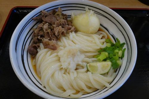 讃岐饂飩 かわばた @ 肉玉天ぶっかけ