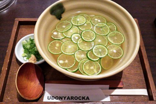 鱧と水なすとスダチとうどん うどん屋 ろっか @ 枚方 大阪好っきゃ麺 十六軒目 180804