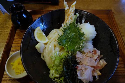 うどん 色彩 @ 鯛ちく玉天ぶっかけ