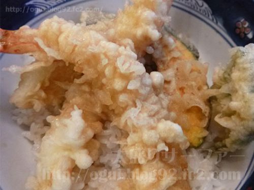 天亭の成田空港店限定メニュー「大海老天丼そばセット」を頂く
