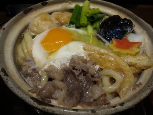 うどん棒 大阪店 @ オリーブ牛の鍋焼きうどん (2018年12月限定)