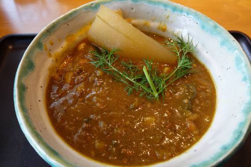 釜揚げうどん 鈴庵 @ 冬瓜のキーマカレーUDON 他 (あさすず)