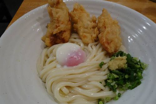 讃岐うどん 四八 @ とり天温玉ぶっかけ