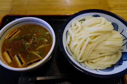 手しごと讃岐うどん 讃々 @ 大将のオススメは、赤い鶏つけ麺