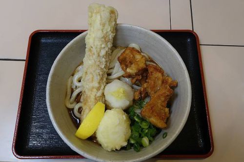 うどんば しん @ 唐揚ちく玉天ぶっかけ