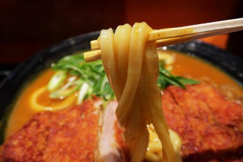 移転オープン後の初うどんは特大カツの絶品カツカレーうどん　手作りうどん 天粉盛 ＠ 大国町　190524