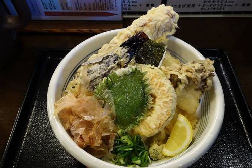 饂飩工房 うばら @ ゴールデンウィーク中は、ビジネス街のお店を狙え! 彩り天ぶっかけ