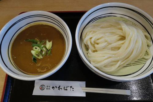 讃岐饂飩 かわばた @ 冷たいカレーうどん つけ麺