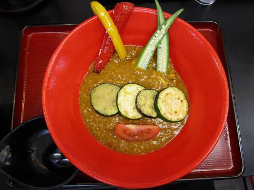 極楽うどん TKU @ 夏野菜の冷しキーマカレーうどん (2019年8月シルバー会員以上限定)