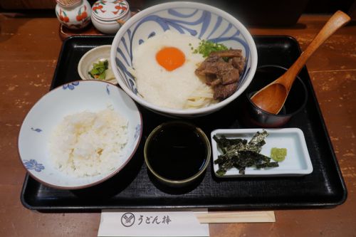 鳥取県産ねばりっこ使用のトロロうどん うどん棒 大阪本店 @ 梅田 200609