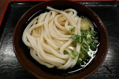 手打十段 うどんバカ一代 @ 7月の連休は、朝から想像以上の大行列。 かけそのまま (小)