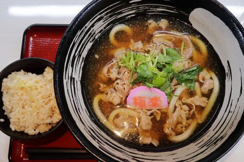 早朝より深夜までジャンキーにんにくガツンと! にんにく肉うどん まし屋 @ 玉造 200717