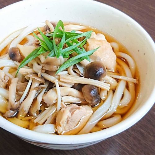 鶏ときのこのうどん 始まりました!