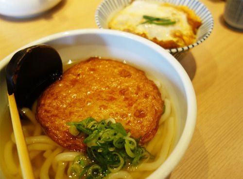 【福岡】ミニ丼付きの日替わりうどんセット♪@うどん居酒屋 粋 六本松店