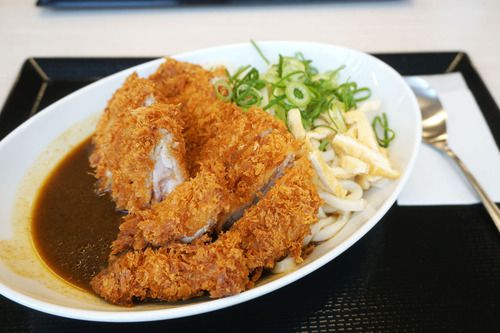 【福岡】和風カレー!チキンカツカレーうどん♪@かつや 福岡野多目店