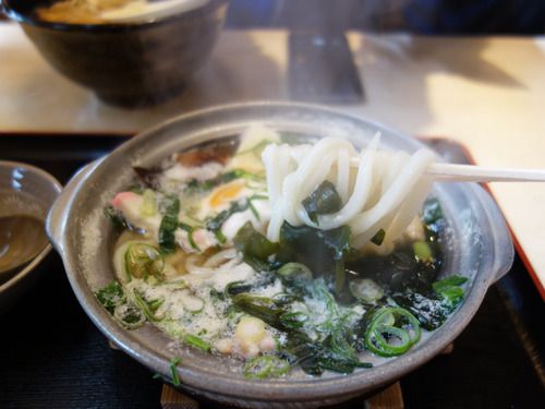 【福岡】鍋焼きうどん&いか天うどん♪@大助うどん 別府店