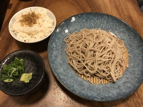 本日のLunch(2020/11/24)鯛炊き蕎麦とおかず きし
