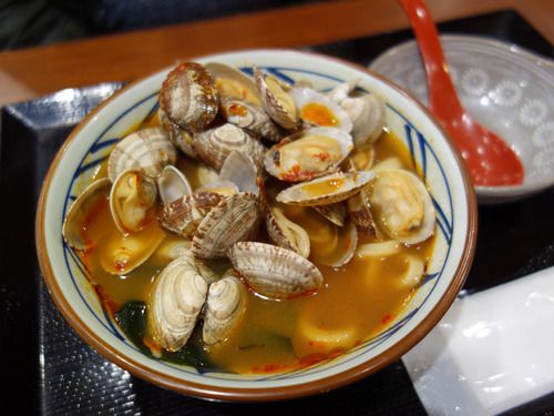 【福岡】季節限定!春の辛辛あさりうどん♪@丸亀製麺 福岡賀茂店