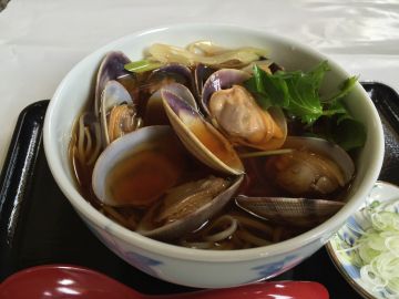 「春限定・厚岸産あさり蕎麦・あさりせいろ」