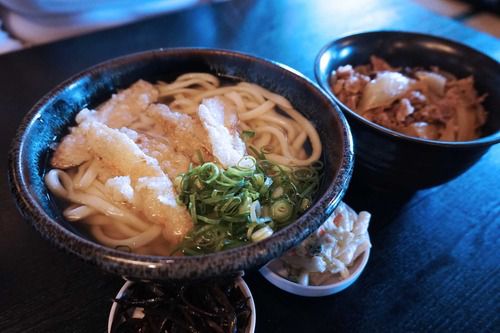 【福岡】うどんと丼ランチセット♪@あずみうどん 大刀洗本店