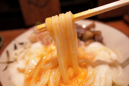 鳥取県産ねばりっこの牛すじとろろうどんをズルズルと! うどん棒 大阪本店 @ 梅田 210605