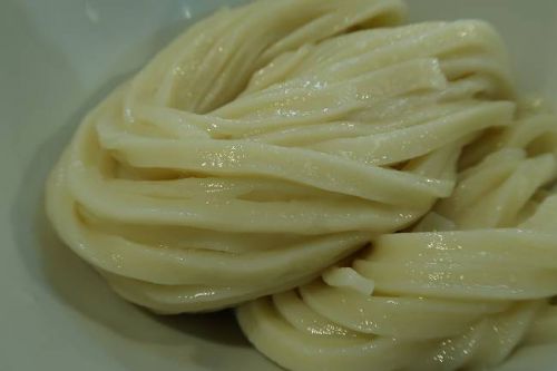 手しごと讃岐うどん 讃々 @ 思ったよりも辛かった! 辛味 牛つけ麺