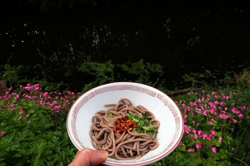 池の畔の製麺所で生蕎麦を食らふ 池内うどん店 @ 綾川町 今年11回目の讃岐うどんツアー 3軒目 201106