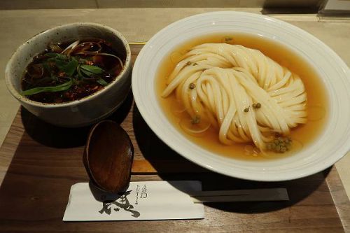 手打ちうどん ひだりうま @ 鶏ハラミとごぼうの大阪つけ麺 (2012年7月限定)