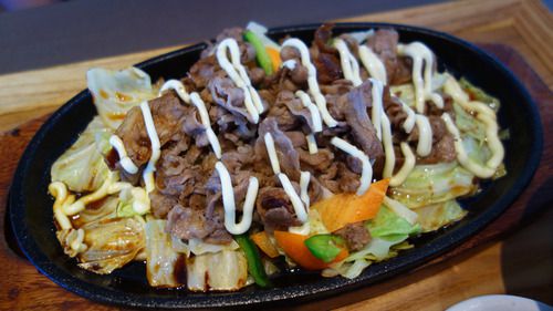 【福岡】超ロングごぼ天で昼飲み&肉鉄板定食♪@博多やりうどん食堂 飯倉店